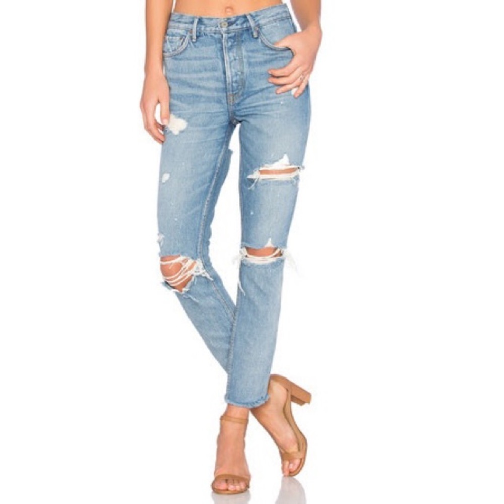 Girlfriend Ripped Karolina Jeans